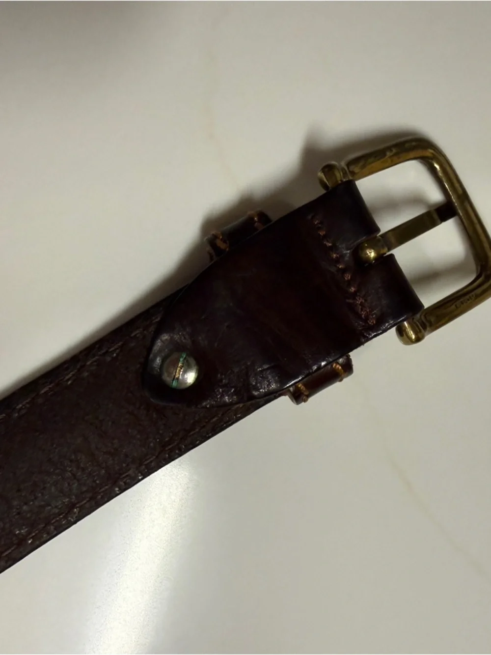 Vera Pelle Italian Leather Belt - 30